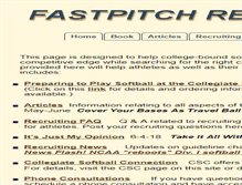 Tablet Screenshot of fastpitchrecruiting.com